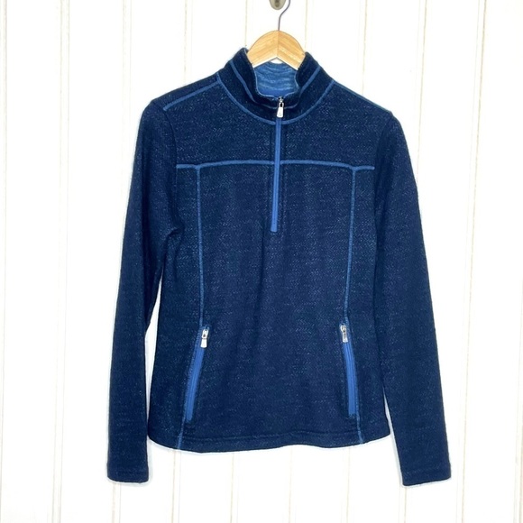 Overland Wool Pullover 1/4 Zip Sweater 797 - Picture 1 of 6